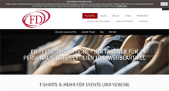 Desktop Screenshot of fd-textil.de