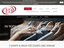 Tablet Screenshot of fd-textil.de